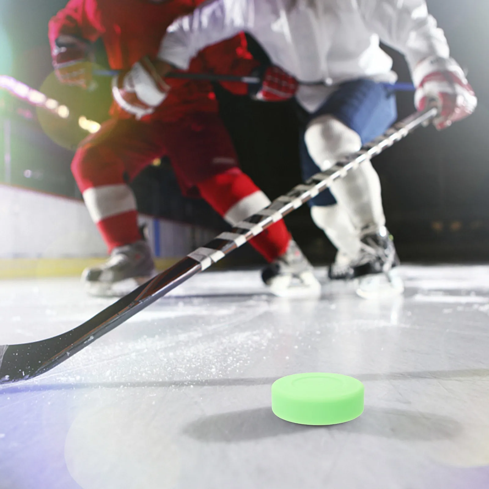 

4Pcs Professional Ice Hockey PVC Flat Puck Replacement Training Competition Puck for Practicing Accurate Powerful Shots