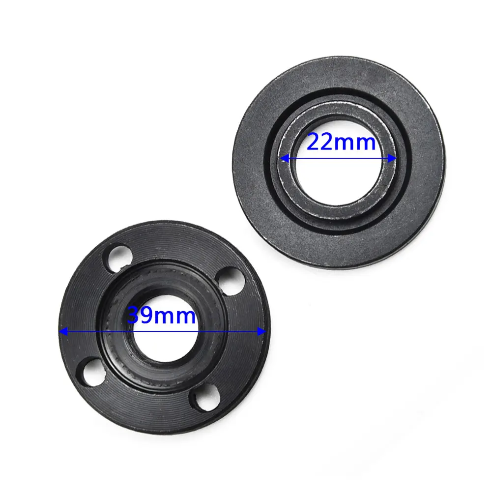 2 pz M14 Filettatura Smerigliatrice Angolare Flangia Dado Set Strumenti di Ricambio In Metallo 14mm Filettatura Mandrino Utensili Elettrici Smerigliatrici Dadi di Bloccaggio In Acciaio