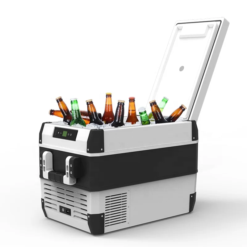 

35L Compressor Fridge 12V 24V Portable Mini Car Fridge Outdoor Refrigerator R134a ABS Universal Fridge for Car