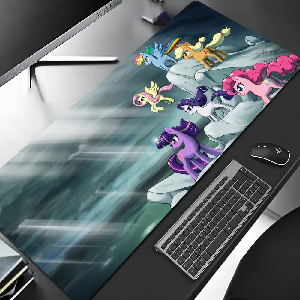 My L-LittleS P-PonyS Mouse Pad Gaming Locking Edge Big Computer Gamer Large Anime Rubber Art Mousepad Laptop Desk Mat