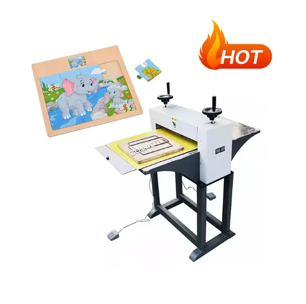 Heavy Duty Manual Jigsaw Puzzle Machine Sheet to Sheet Paper Card Die Cutter Paper Cutting Machine Name Card Die Cutting Machine