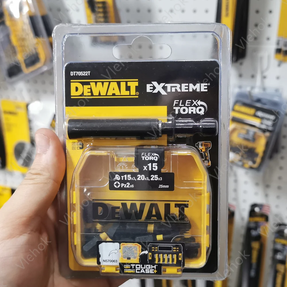 DEWALT DT70522T 16 Piece Screw-In Impact Drill Bit Set Compact Magnetic Conductive 25mm Driver Drill Bit Screwdriver Bits