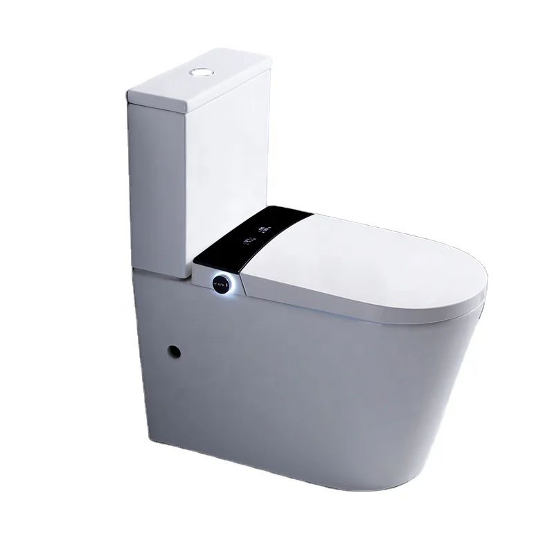 

Bathroom Split Toilet Floor Standing S Type 110V-220V Customized Plug Automatic Flip-Top Smart WC