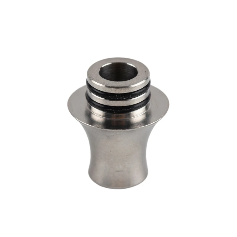 Pajitas de acero inoxidable con punta de goteo en forma de tapa 510 de alta calidad, pajitas de latón y deslumbrantes, accesorios de goteo de paja en forma de tapa, 1 unidad