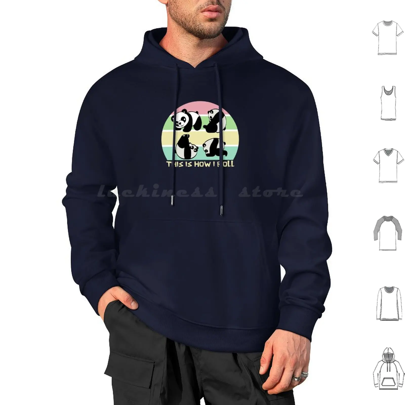 This Is How I Roll-Cute Panda Hoodies Long Sleeve This Is How It Roll Food Asian Japanese Panda Cute Panda Animal