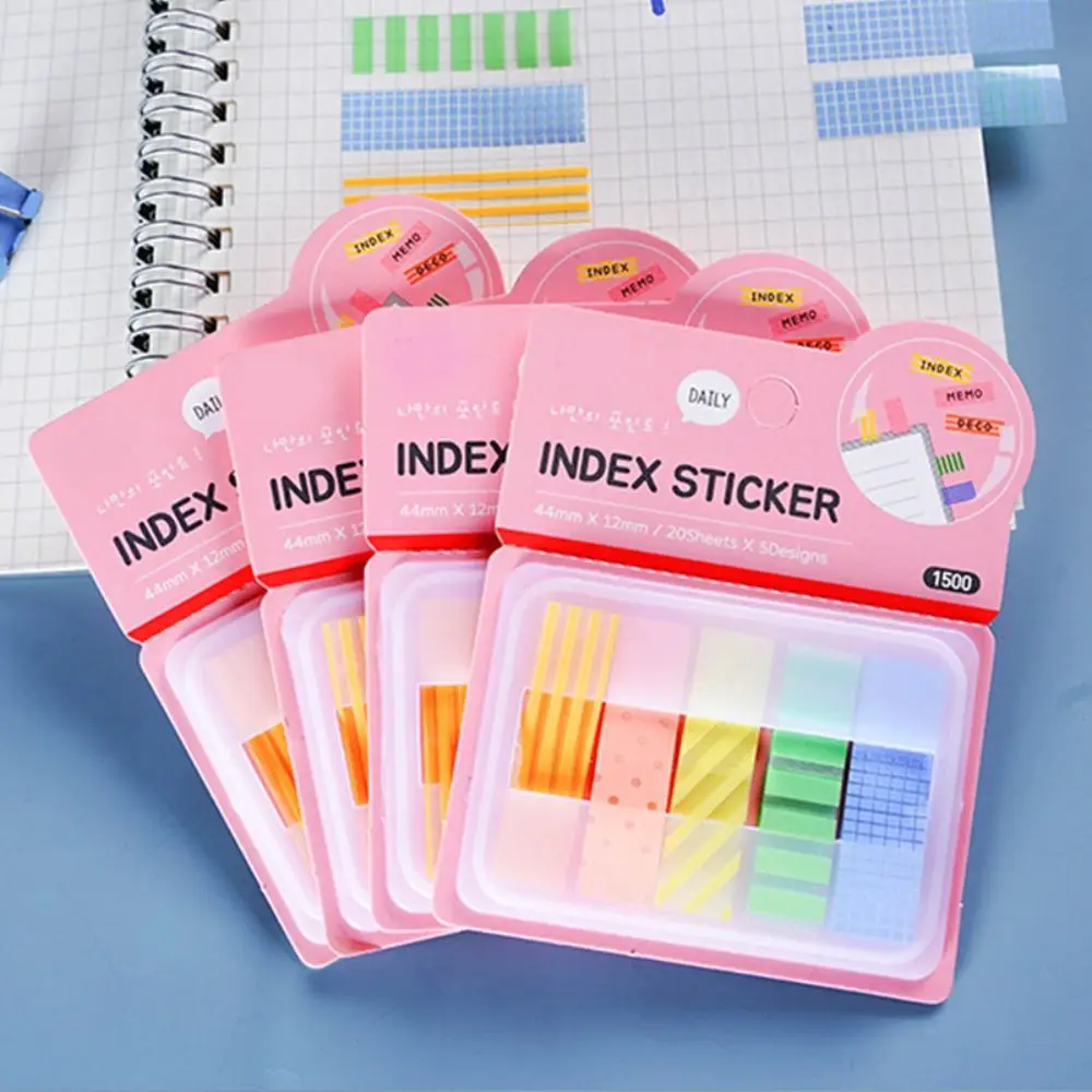 Diario Planner Sticker etichette adesive Keypoints Marker promemoria appiccicoso Note Tabs lettura Note etichetta decorativa Sticker studente