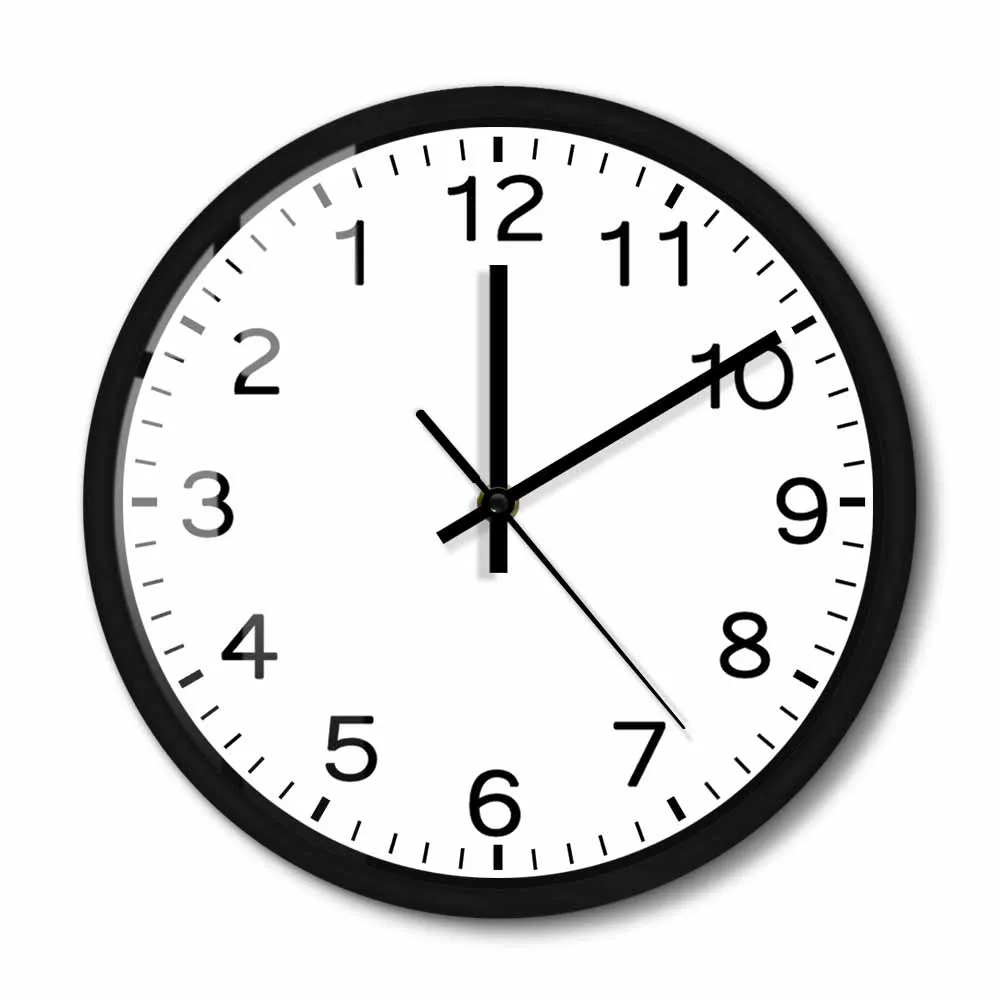 Modern Design Run Backwards Quiet Sweep Metal Frame Wall Clock  Anticlockwise Reverse Anti Timepieces Run Counter Wall Watch