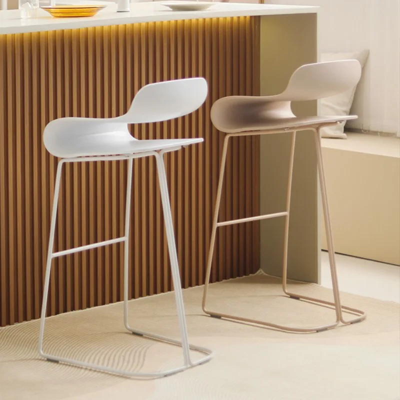 

Minimalist Fashion Bar Stools Sturdy Modern Nordic Designer Bar Stools American Library Island Metal Cadeira Home Furniture