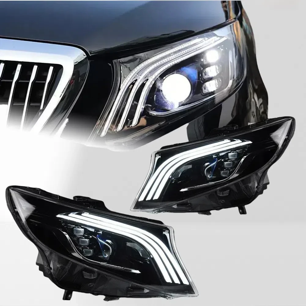 Car Styling Head Lamp For Benz Vito Headlights 2015-2020 V-Class V250 LED Headlight LED Projector Lens DRL Auto Accessories