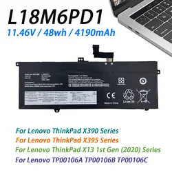 L18M6PD1 48WH ๋ฐฐํฐ๋ฆฌ ๋ ๋
ธ๋ฒ ์ฝํฌํจ๋ X390 X395 X13 1์ธ๋ TP00106A TP00106B TP00106C 02DL020 SB10K97656 L18L6PD1 L18D6PD1 ํธํ