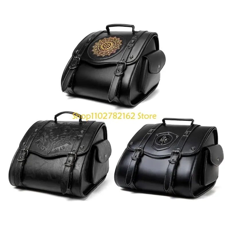 

547B Motorcycle Gear Organizers Water Resistant PU Leather Quick Attachment Mechanism