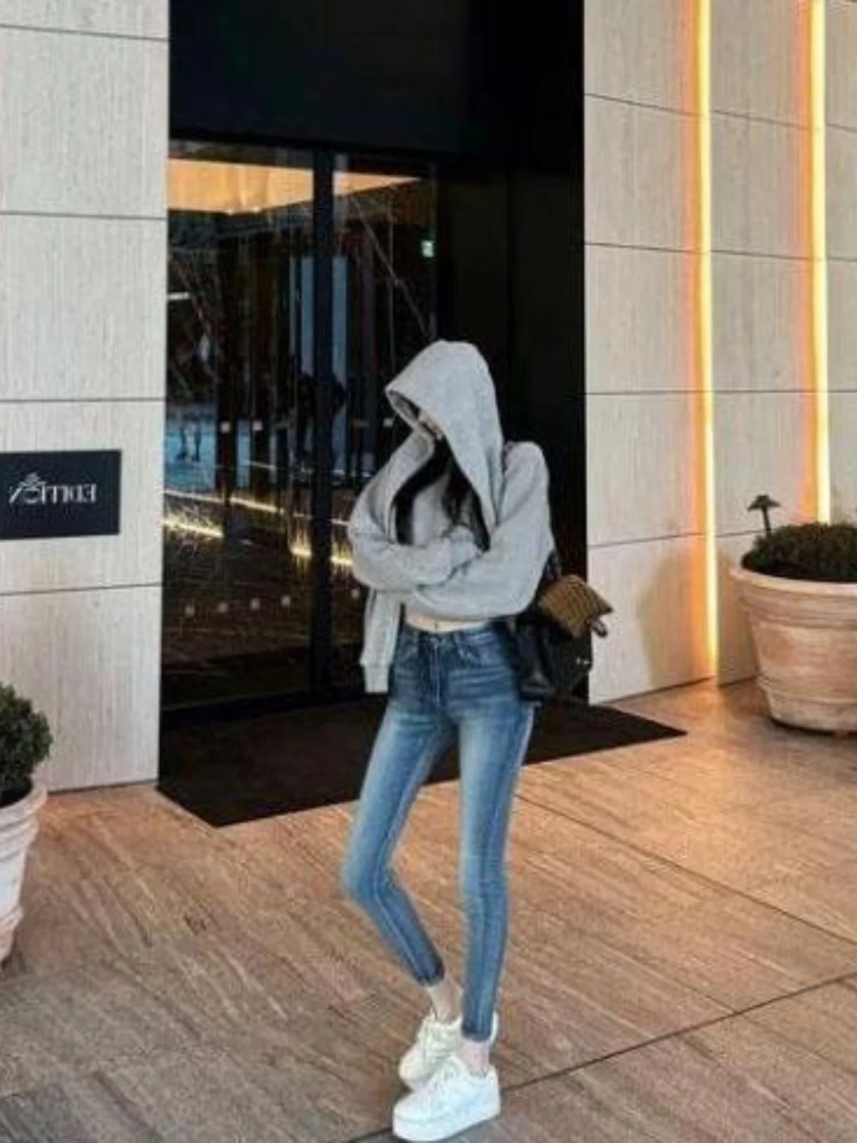 

Original Sle High Waist Cotton Stretch Denim Slim Fit Sexy Girl Versatile Long Pants Casual Faionable Nine Point Pencil P...