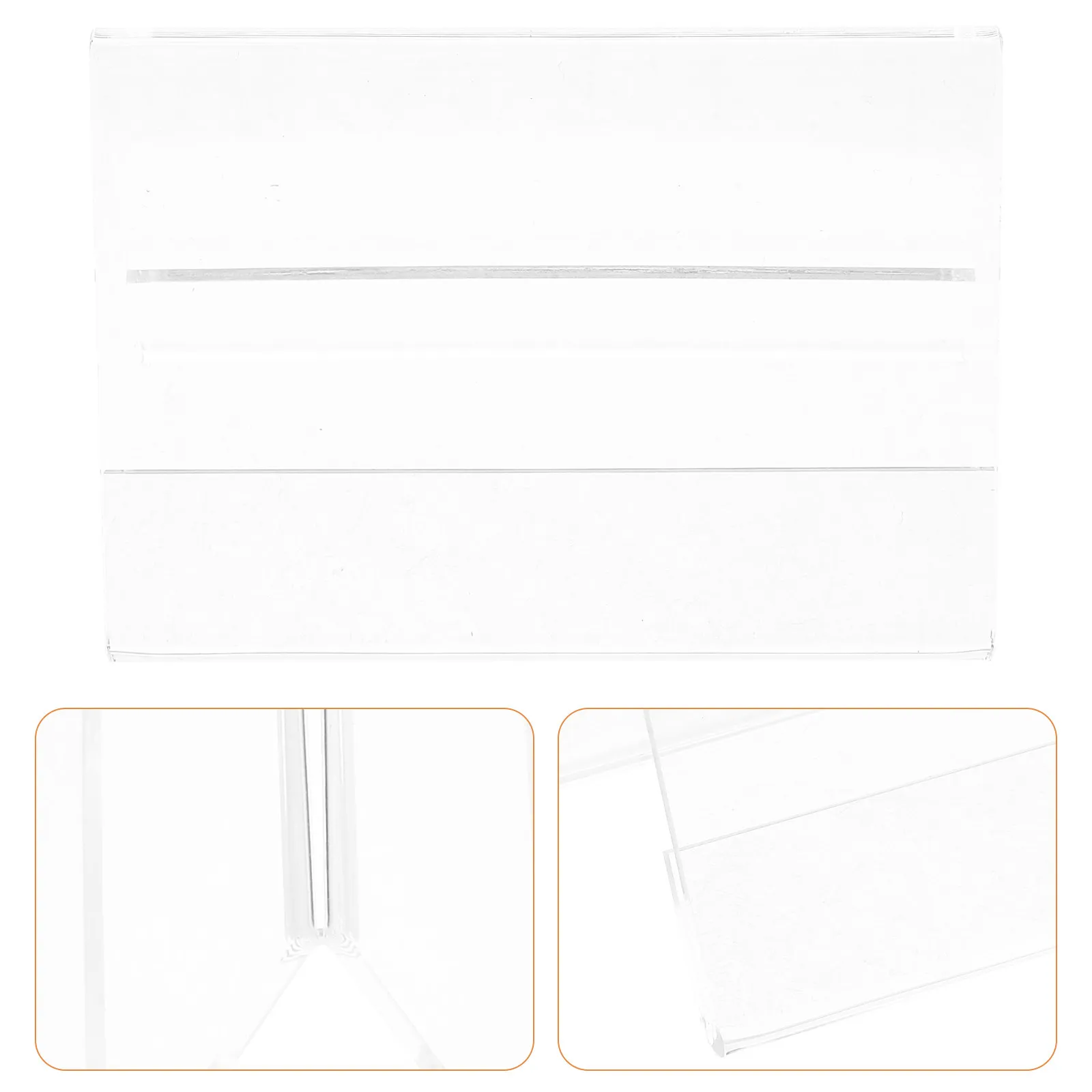 

10 шт. прозрачных акриловых треугольных двусторонних держателей для визиток, настольная подставка-органайзер для конференций