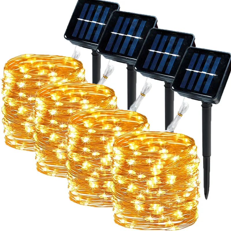 12M 100leds Solar Led Fairy Light Outdoor Festoon Led Waterproof Garland String Lights Christmas Party Garden Solar Lamp Decor