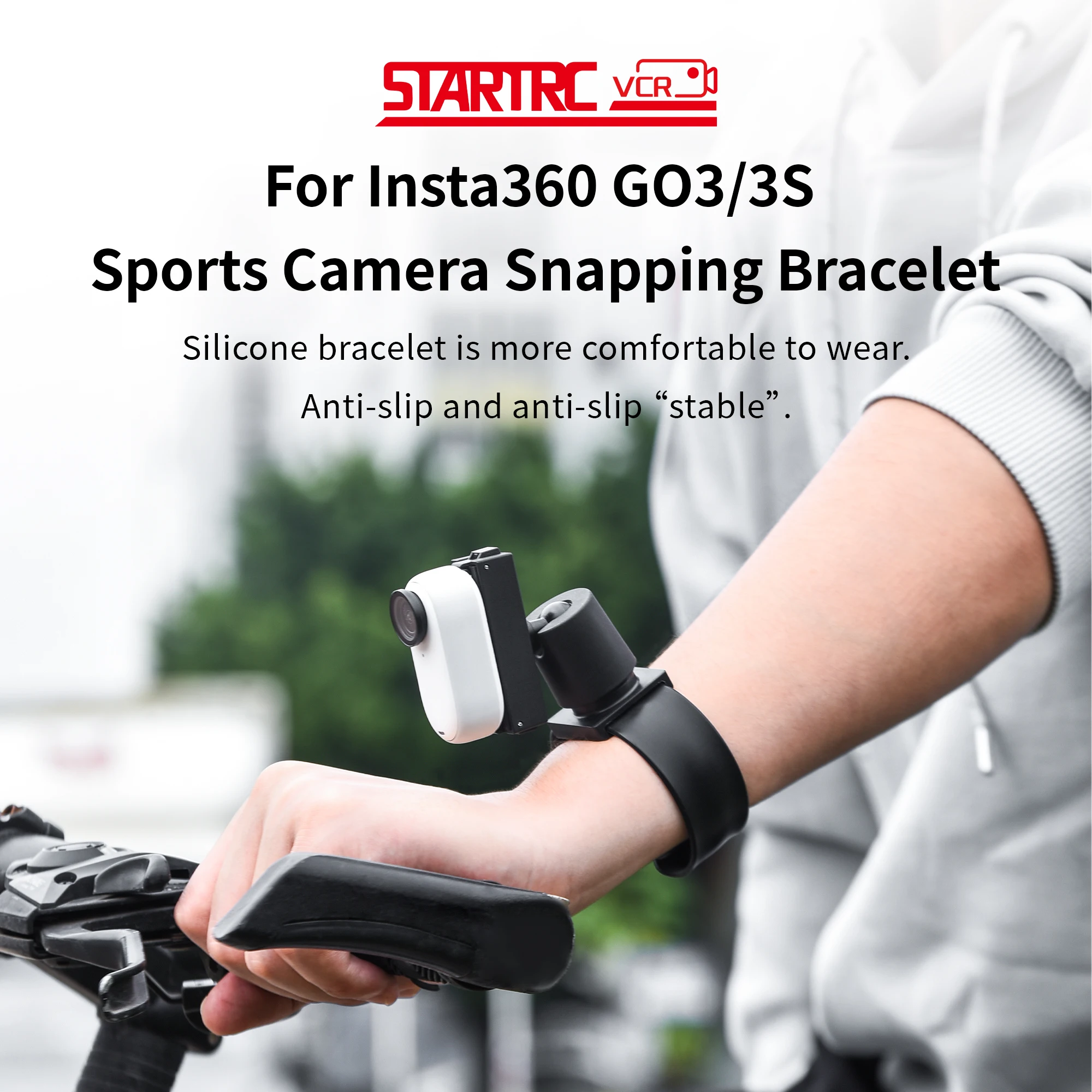 STARTRC Magnetic Action Camera Mount For Insta360 GO3 GO3S Wear By Hand Quick Release 360° Rotation