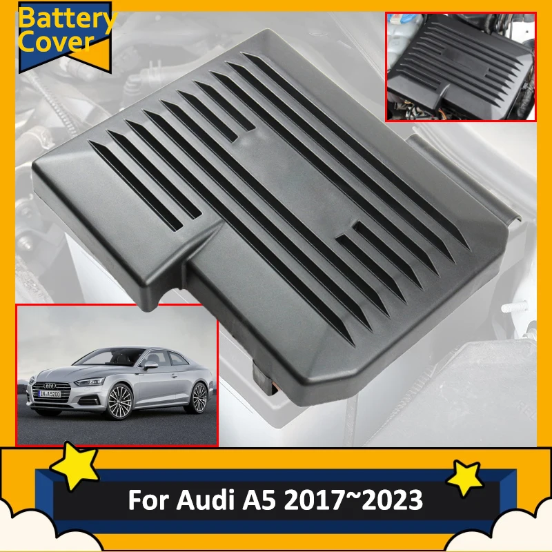 

Battery Cover For Audi A5 F5 2017 2018 2019 2020 2021 2022 2023 Accessories Car Protective Dust Box Flame Retardant Engine Parts