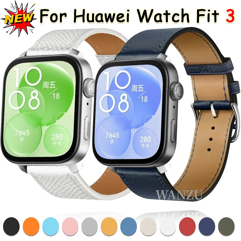 For Huawei Watch Fit 5-4-3 Band Smartwatch Replacement Leather Strap Bracelet Wristband Huawei Fit 5 Pro 4 pro Accessories band