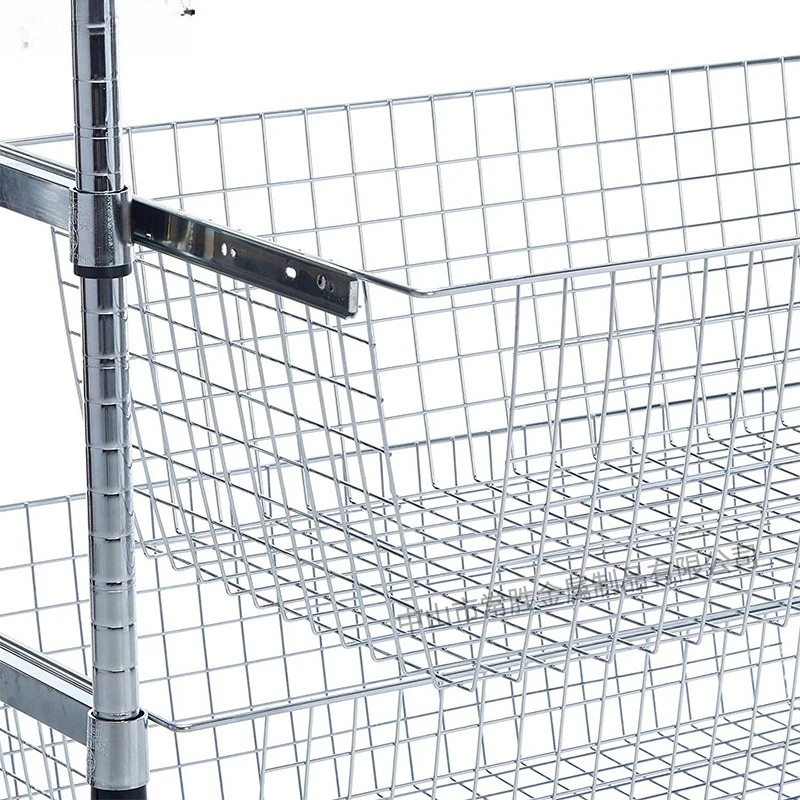 Medical Items Supplies Finishing Shelf Floor-to-ceiling Multifunctional Basket Multi-layer Shelf Storage Rack