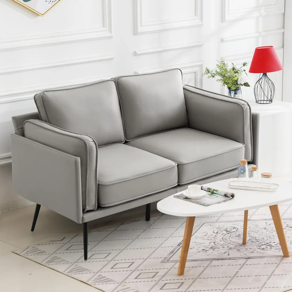 60" Faux Leather Lo… - image