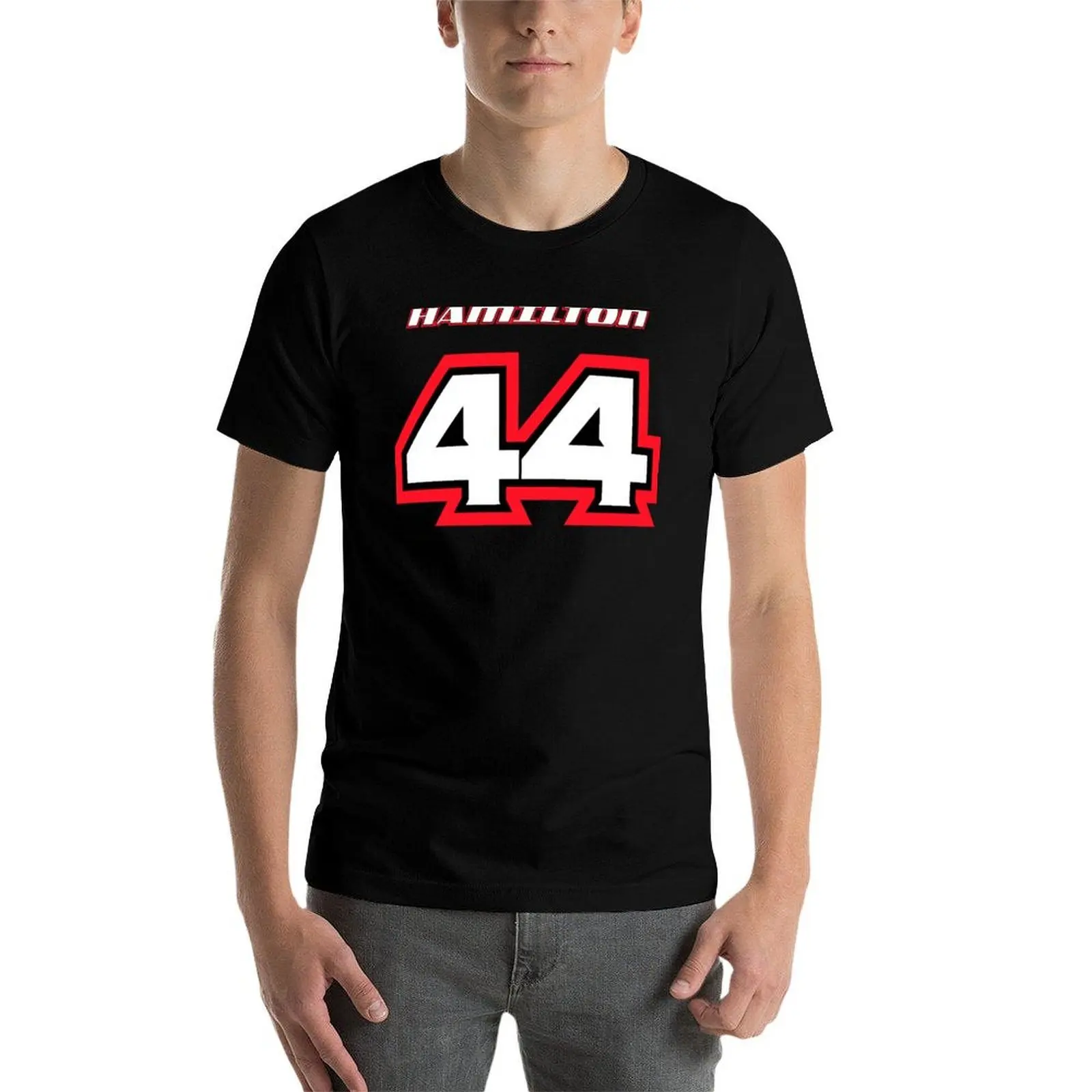 Lewis HAMILTON_2014_Helmet #44 T-Shirt Lightweight Sport Basic T-Shirt - view 4