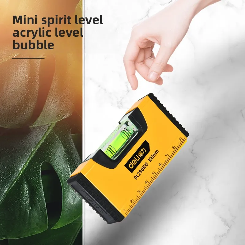 1/3 Pcs 100mm Mini Level Measuring Instruments Multifunction Workers Portable Magnetic Spirit Bubble Level Horizontal Levels