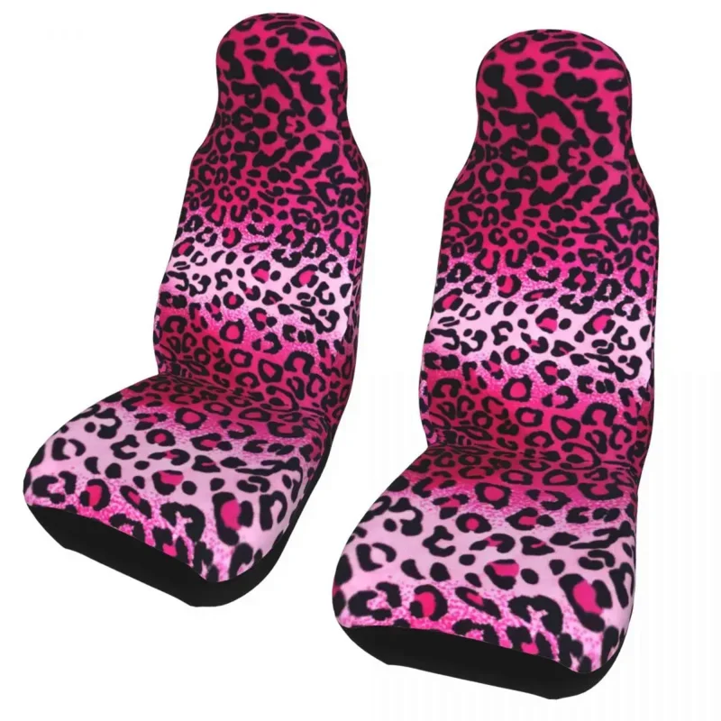 Leopard Universal Cover Off-Road For SUV Fur Car Seat Covers Polyester Hunting