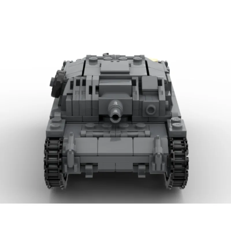 MOC Carro Armato Militare Modello B Piccole Particelle Assemblato Building Block Giocattolo Educativo dei Mattoni per Addestramento del Cervello dei Bambini