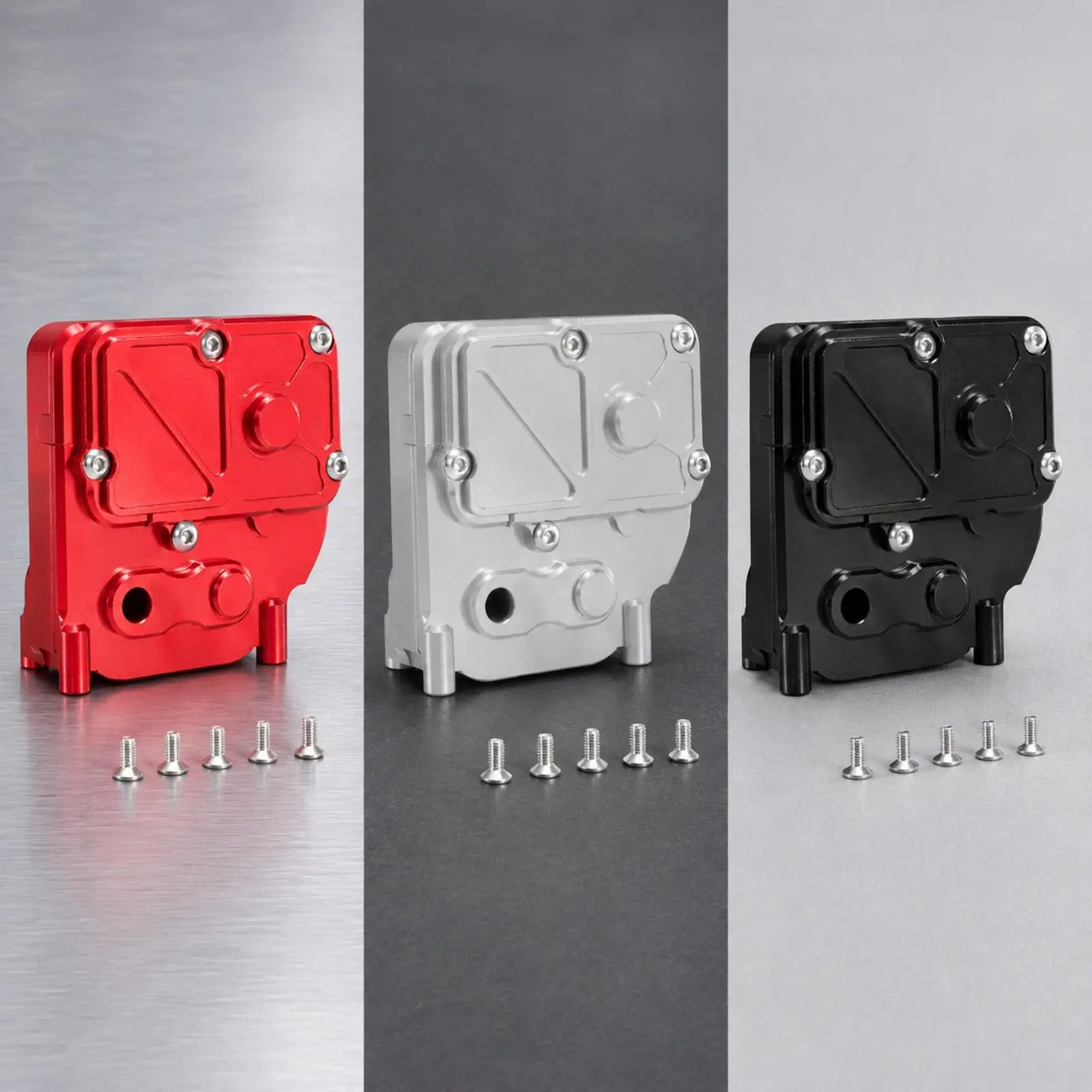Anodized Metal Gearbox Housing Cover for Meijiaxin H12Y RC Car Transmission Case Replacement with Screws