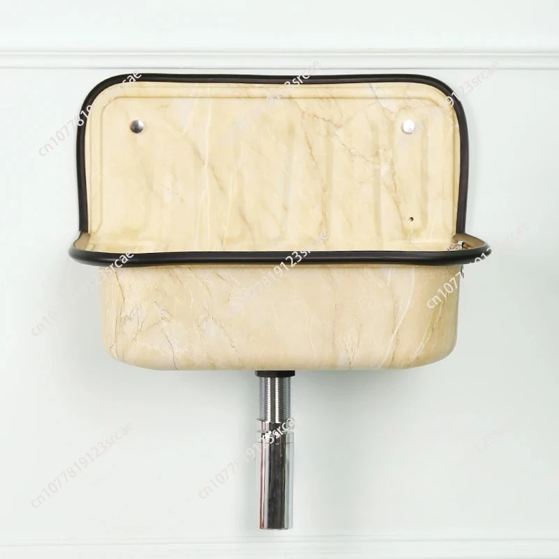 

for Bathroom Sink Model Room Wash Kitchen Balcony European Wash Basin Retro Bronze Plating Nostalgia Hanging Basin