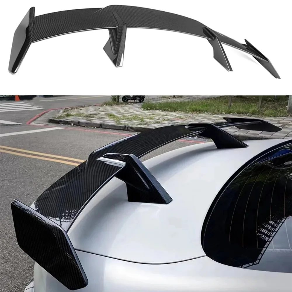 For BMW M2 F87 G87 M2C M3 F80 F82 F83 M4 M5 F90 MP Style Carbon Fiber Tail fins Rear Trunk Spoiler Guide Wing Rear Wing