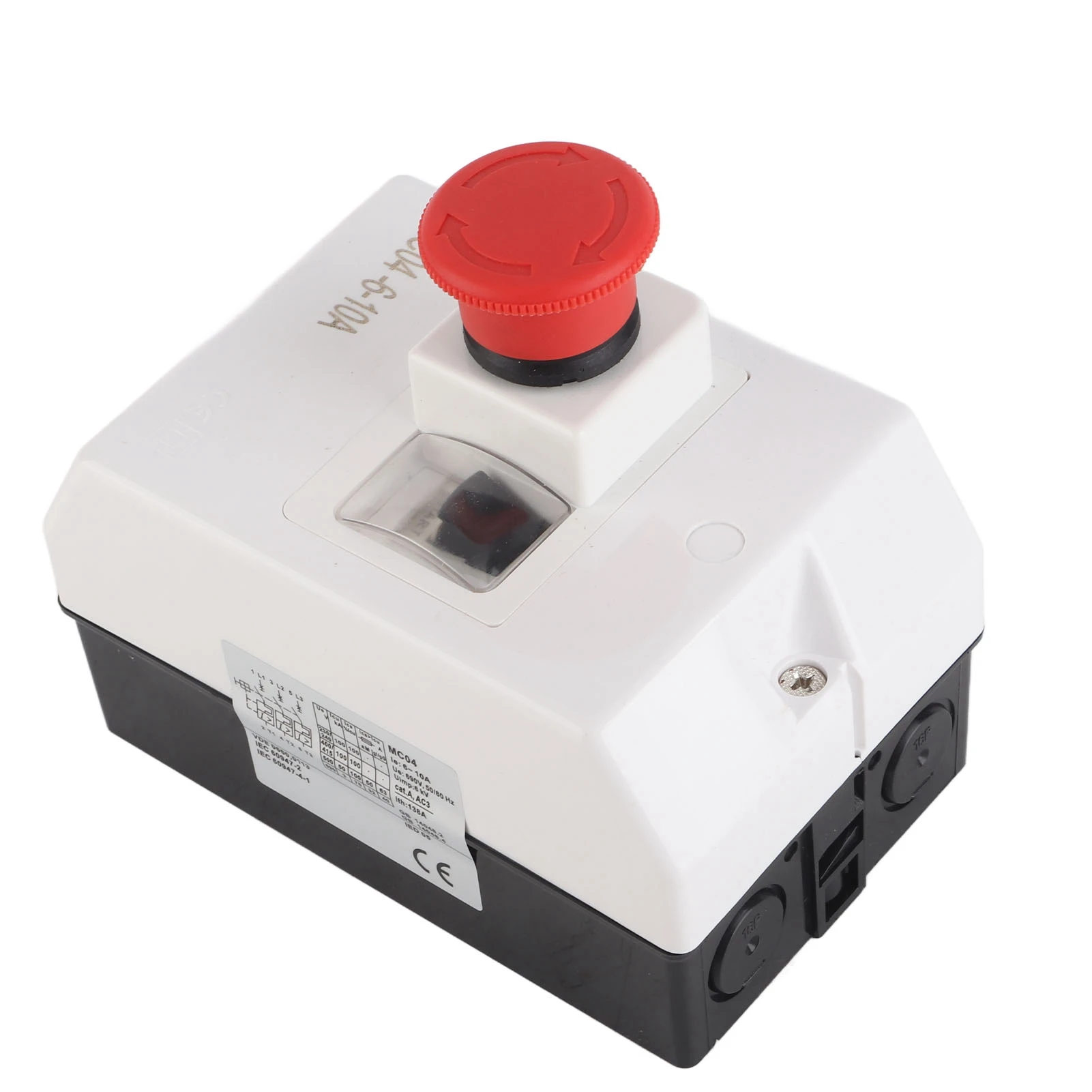

IP55 Waterproof Motor Circuit Breaker 6-10A with Emergency Stop, 230V-690V Knob Type Switch