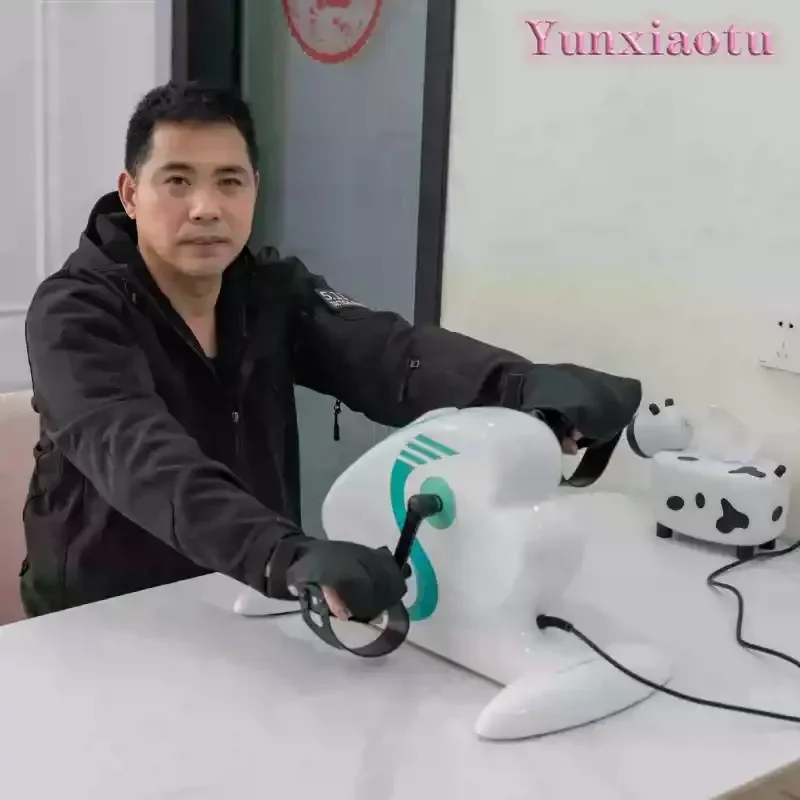 2nd Gen Elderly Home Rehabilitation Trainer, Electric Pedal Exerciser, Upper & Lower Limb Hand Leg Training Equipment