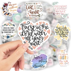 Bible Verses Stickers Scripture Gospel DIY Gift Decorative Decal for Scrapbook Journal Diary Laptop Luggage Bottles Waterproof