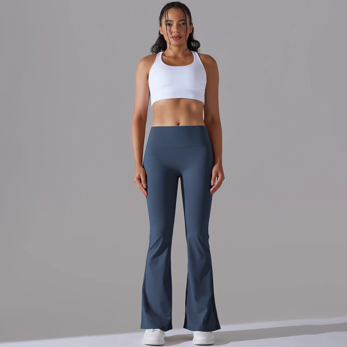 Flare Leggings Yoga Hosen Frauen Schlaghosen Yoga Hosen Hohe Taille Gym Fitness Hosen Stretch Täglichen Tanz Workout Leggings – Detail 5