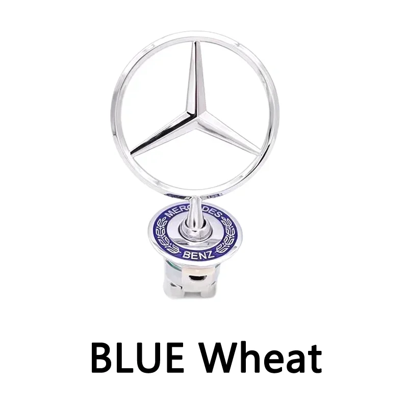 

1pcs 44mm 57mm 74mm Metal For Mercedes Benz Front Hood Bonnet Head GLA GLB GLC GLE E200 E260 E300 Car Badge Emblem Accessories
