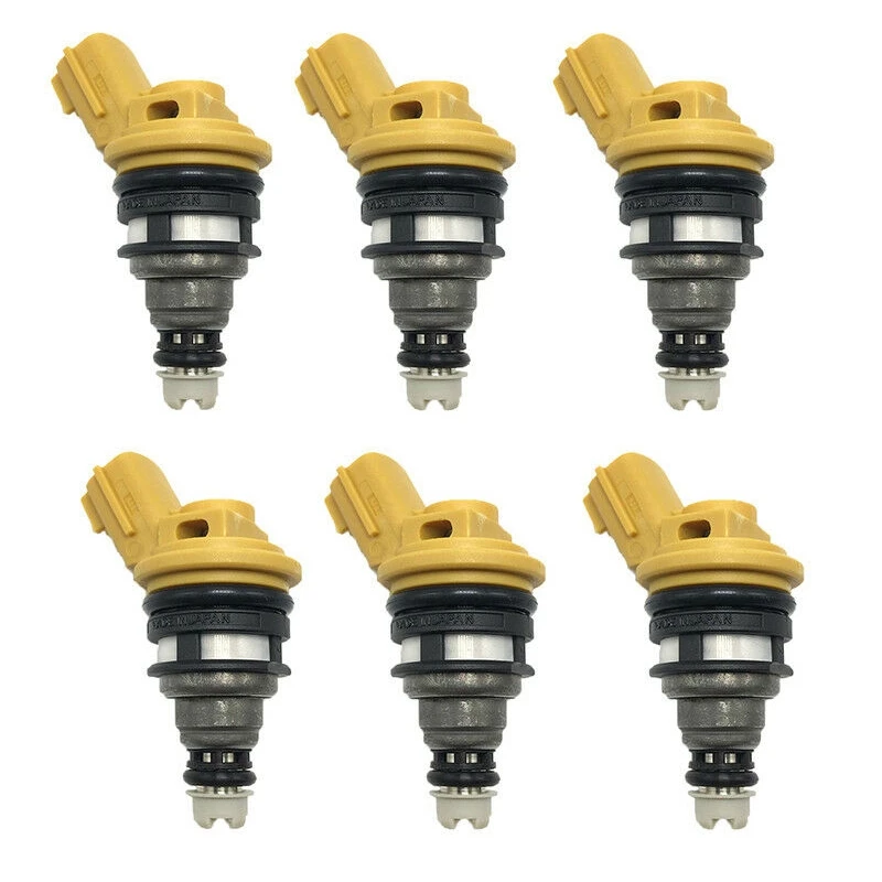 6Pcs High Performance 555Cc Nismo Side Fuel Injector 16600-RR543 for Nisaan 300Zx Z32 RB25DET VG30DETT SR20DET KA24