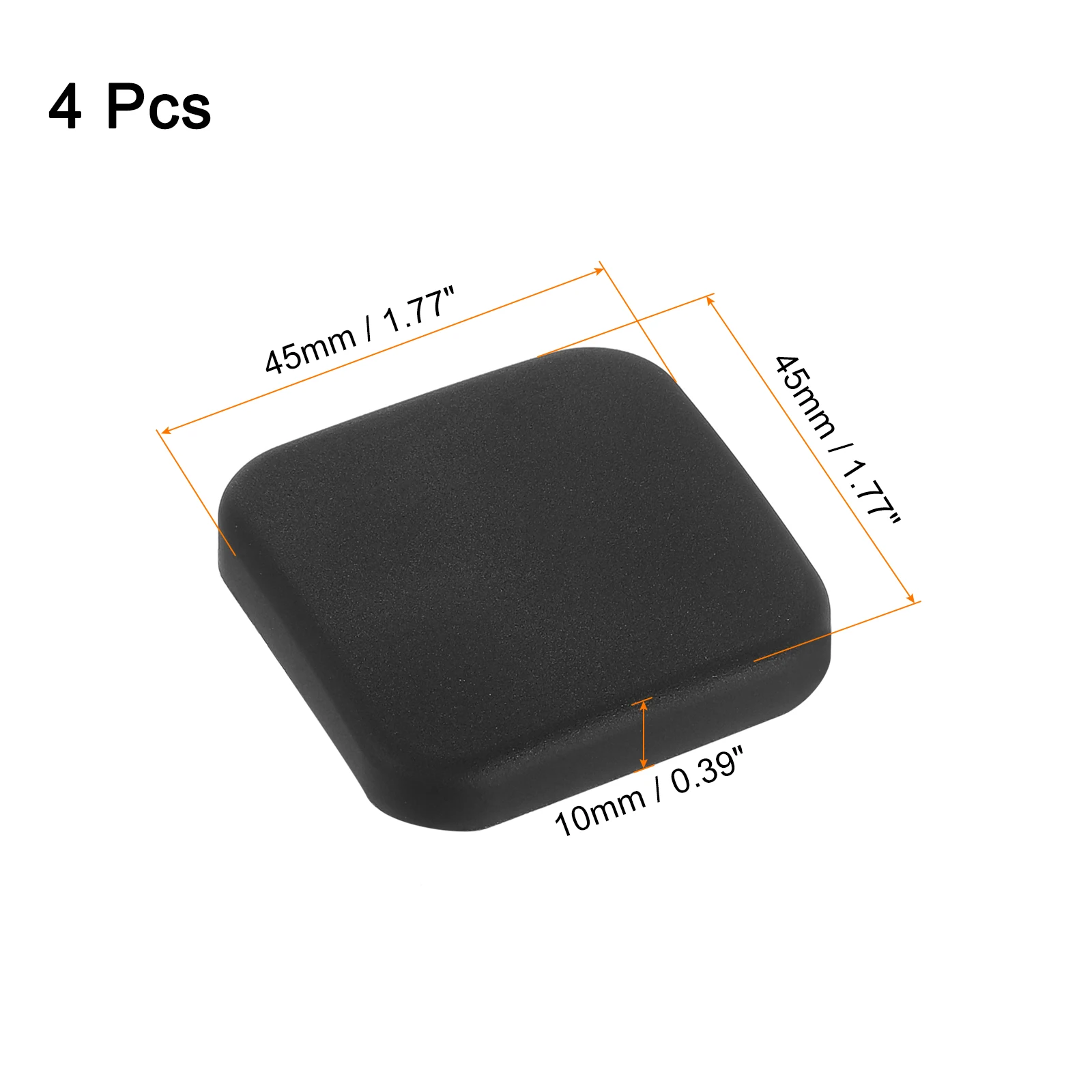 4/6/8Pcs Door Stoppers Wall Protector Soft Silicone Door Handle Buffers Square Self Adhesive Door Knob Guard for Home Office