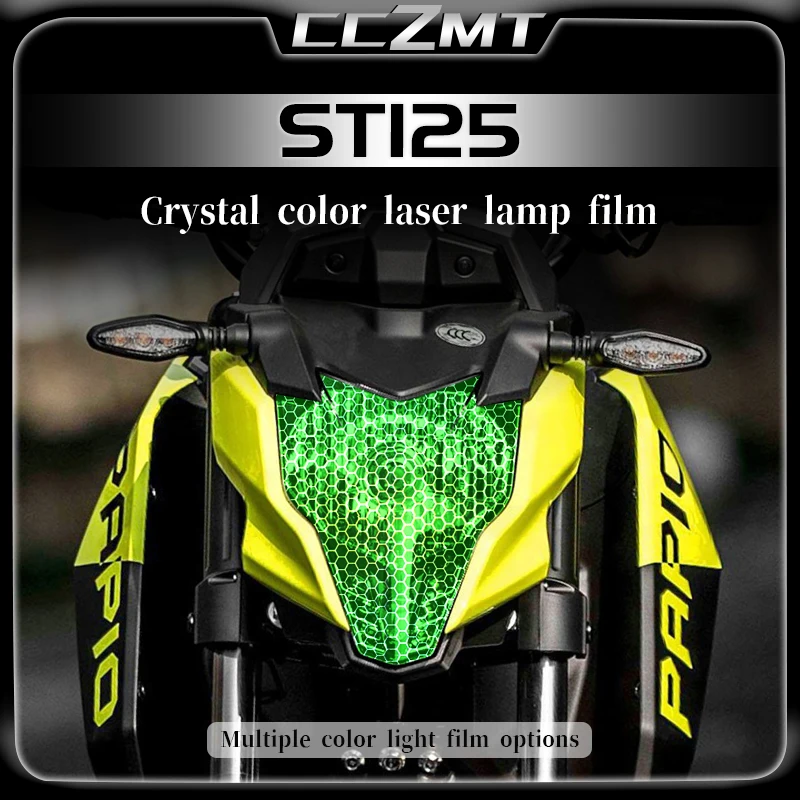 

For CFMOTO ST125 st125 transparent headlight film smoked black tail light film honeycomb laser film modification accessories