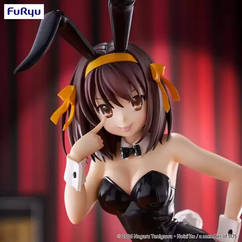 Genuine Spot FuRyu Suzumiya Haruhi's Melancholy, Bunny Girl Scenery Anime Figure Ornament Boys Gift