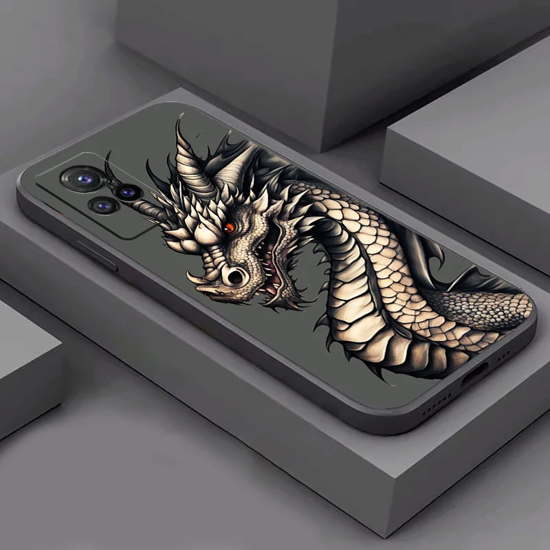 Chinese Divine Dragon Phone Case For VIVO Y91 Y85 Y83 Y79 Y77 Y76S Y75 Y73 Y73S Y72 Y70S Y67 Y66 Y35 Y53 Y55S