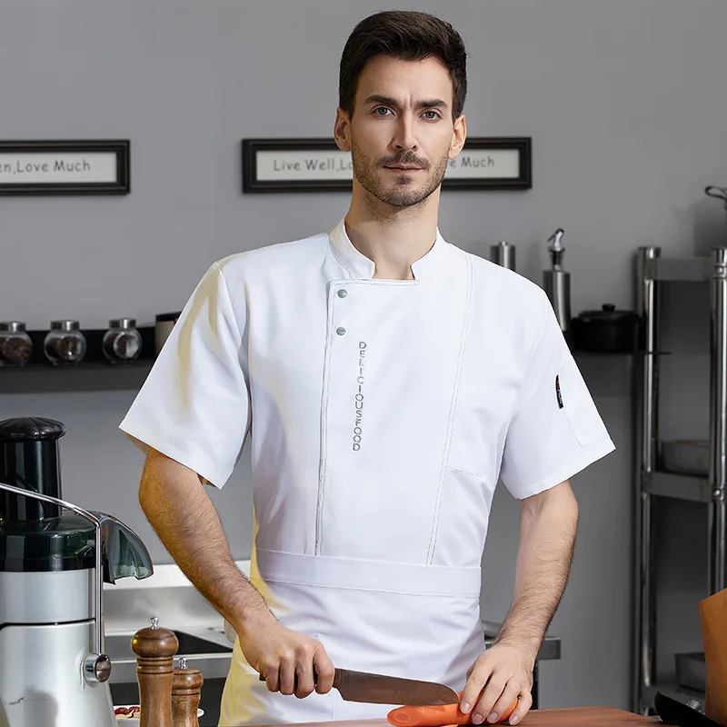Western Restaurant Steakhouse Work Uniform Hotel Catering Fast Food Restaurant Hotel Canteen Kitchen Summer Short Sleeve Chef Un