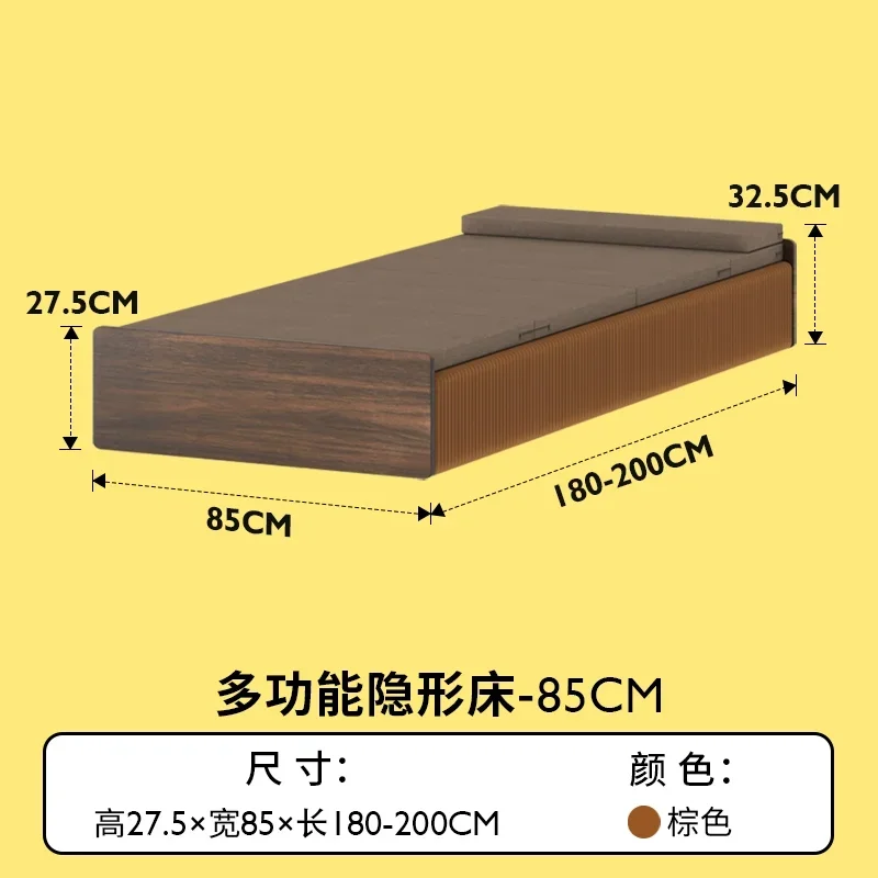 Składane łóżko papierowe Przerwa na lunch Łóżko składane Pojedyncze Wielofunkcyjne Wysuwane Niewidoczne Biuro Małe Mieszkanie Oszczędność miejsca