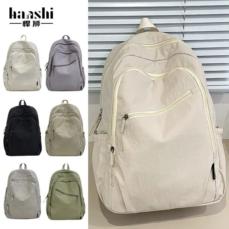 

Модный новый повседневный холщовый многофункциональный рюкзак большой емкости для девочек, водонепроницаемый износостойкий школьный рюкзак через плечо для студентов