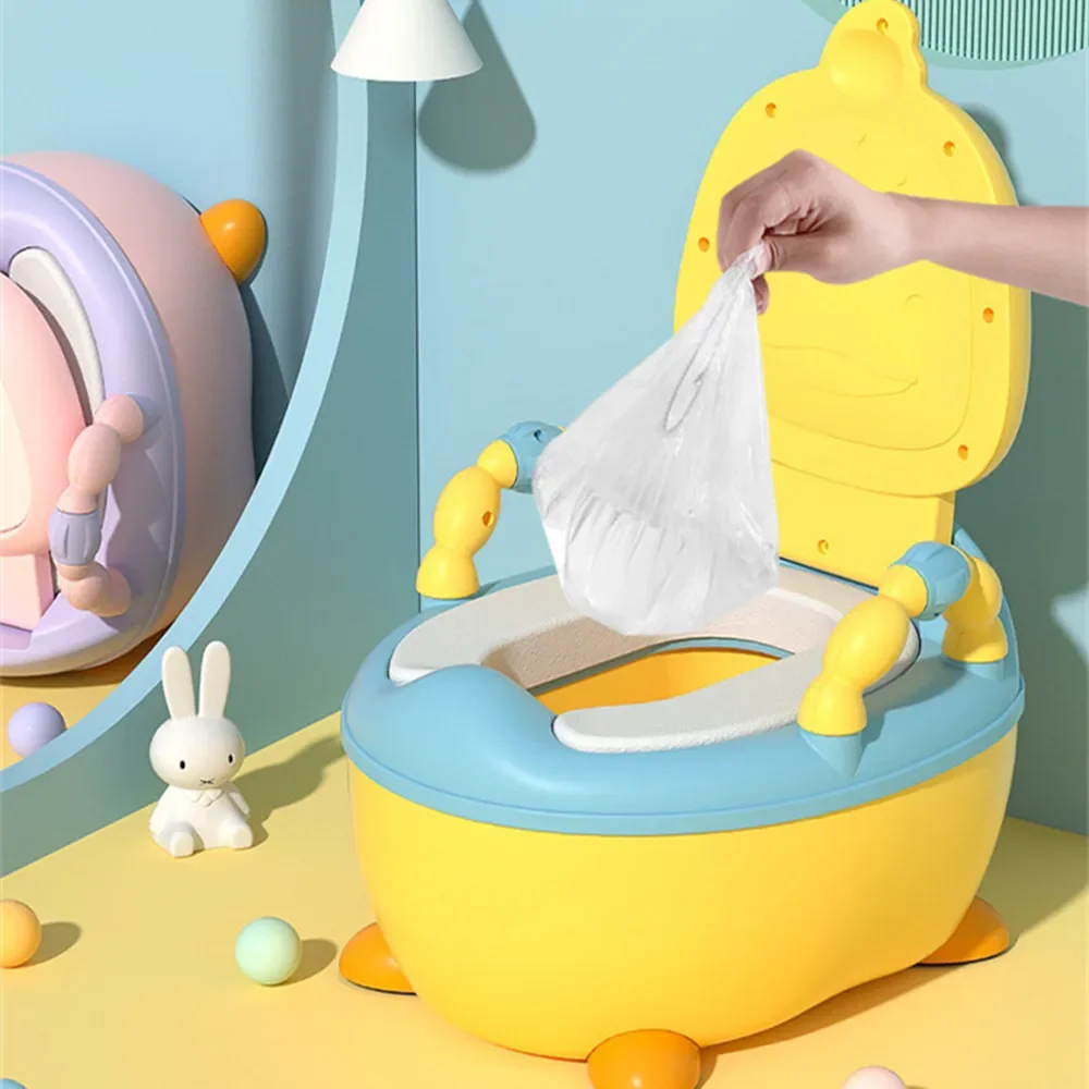 Pentola per bambini 1-6 anni Pato carino aggiornato Sedile WC per bambini Vasino per bambini Sgabello portatile Sedile per allenatore sicuro per