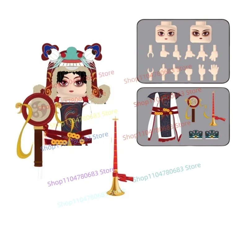 MOC اللبنات شخصيات الحركة الصغيرة وو زيتيان التجمع نموذج الكرتون الرسوم المتحركة الملحقات لعبة هدية جمع