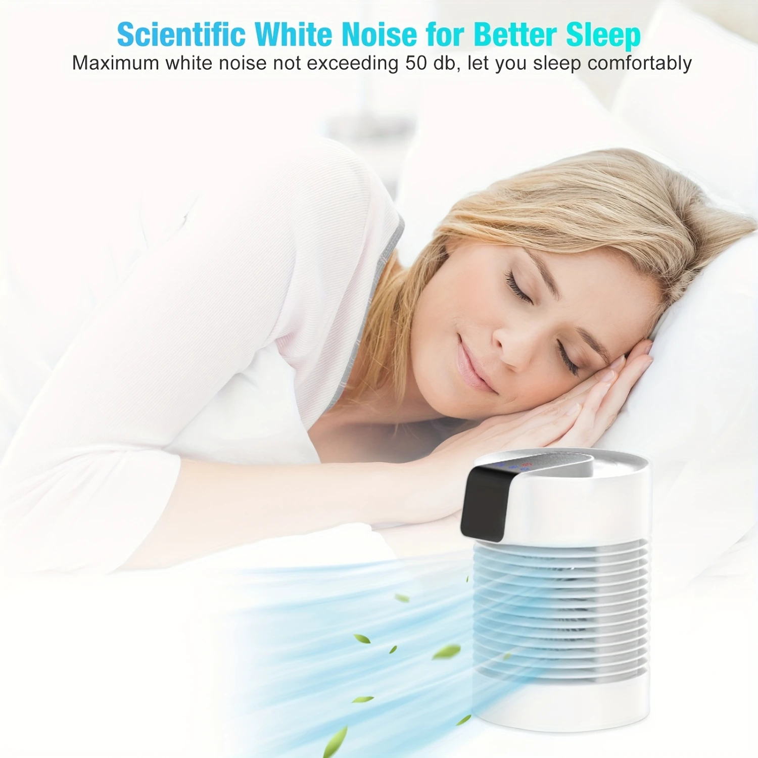 Portable Air Conditioner Fan, 4-In-1 Portable AC & Humidifier, AC Unit with 3-Speed ° Rotation Mini Air Conditioner Personal Ai