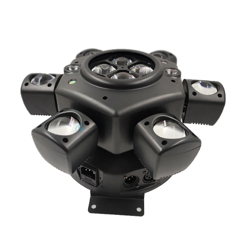 Newest Stage 150W Bee Eyed Six Armed Beam Disco Moving Head Lights RG Laser Strobe Light DMX512 For Party Bar