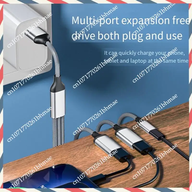 

-A21Z USB-разветвитель, разделительный адаптер питания данных, кабель USB C OTG, телефонный адаптер, для телефона, ноутбука, планшета, прочный, тонкое качество изготовления