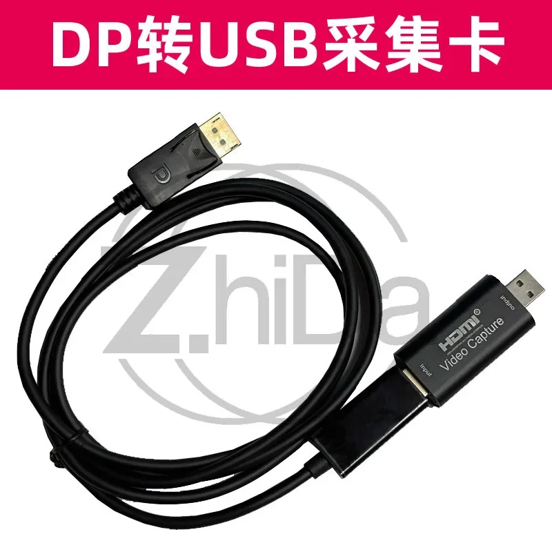 VGA to USB Type-C Video Capture Card 1080P Driver Free for PC Screen Recording Live Streaming