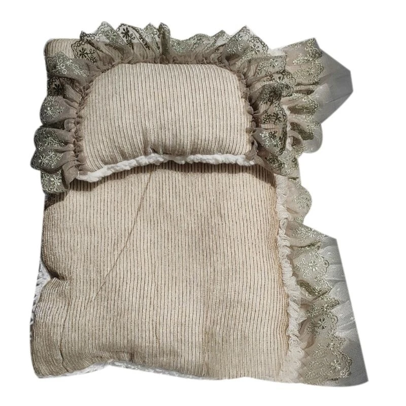 

J15U Baby Photo Basket Stuffer Mattress Pillow Photo Props for Newborn Shower Party